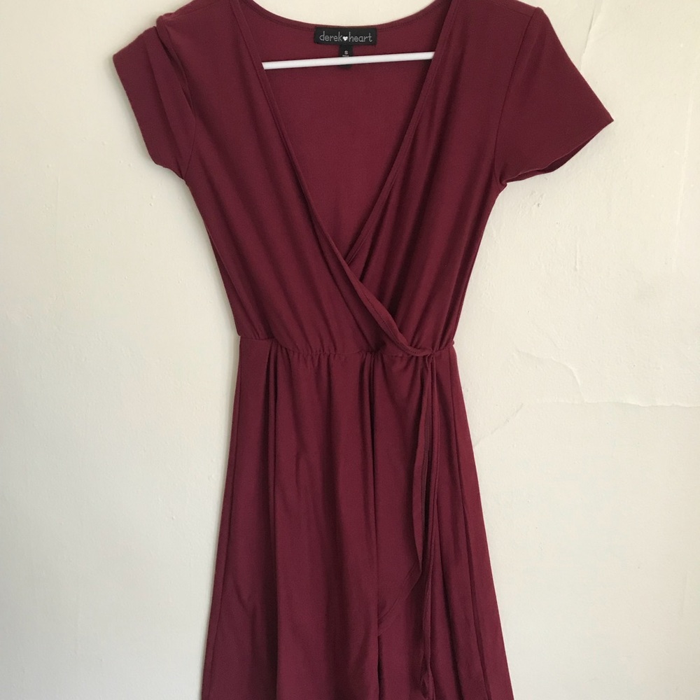 Midi red dress